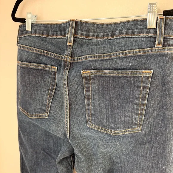 Gap Bootcut Stretch Dark Wash Denim Blue Jeans Size 12/34 TALL 33" Inseam Casual - Picture 8 of 13